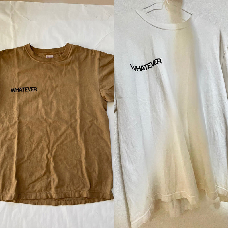 白Tシャツを「珈琲染め」に